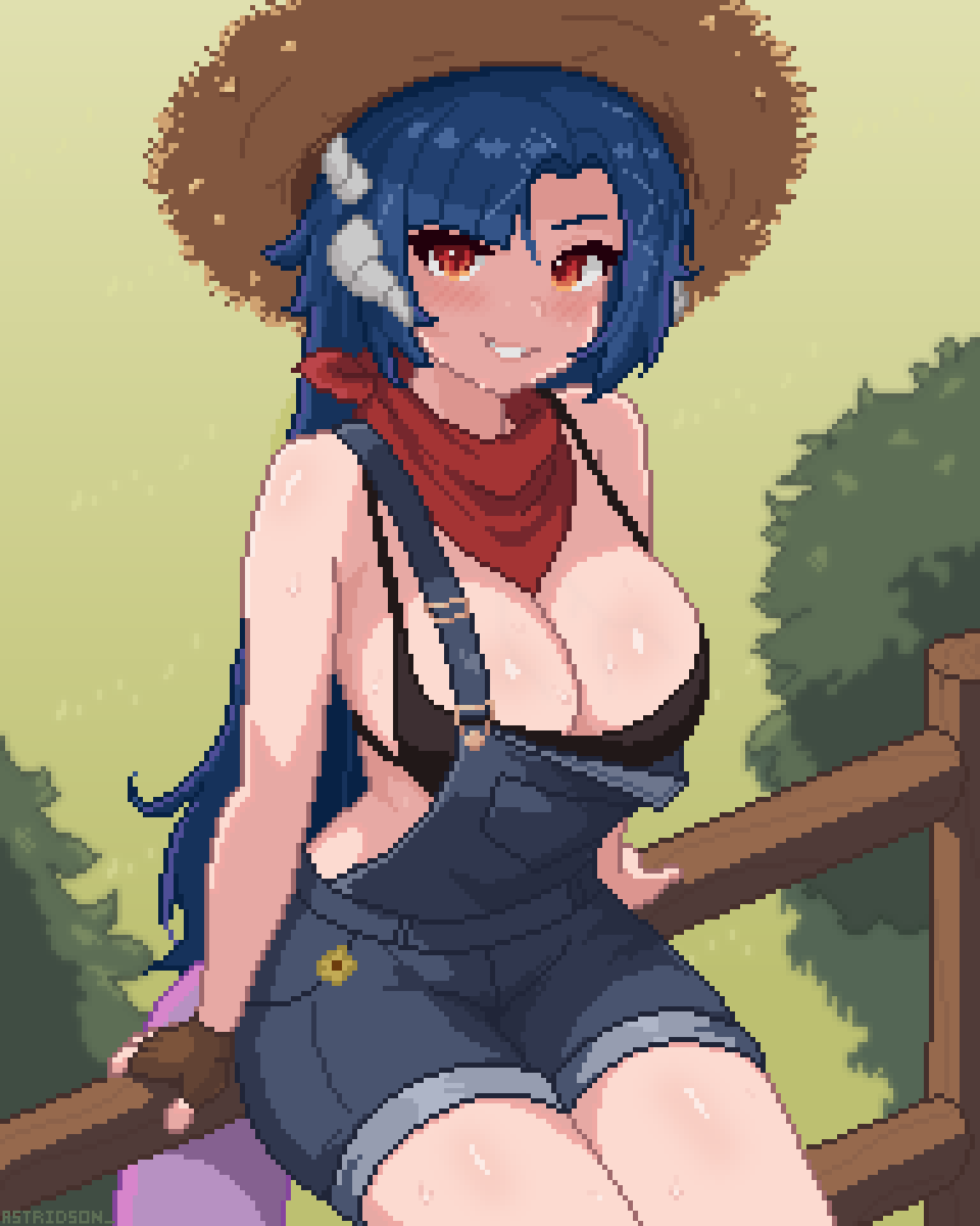 A hot day on the farm